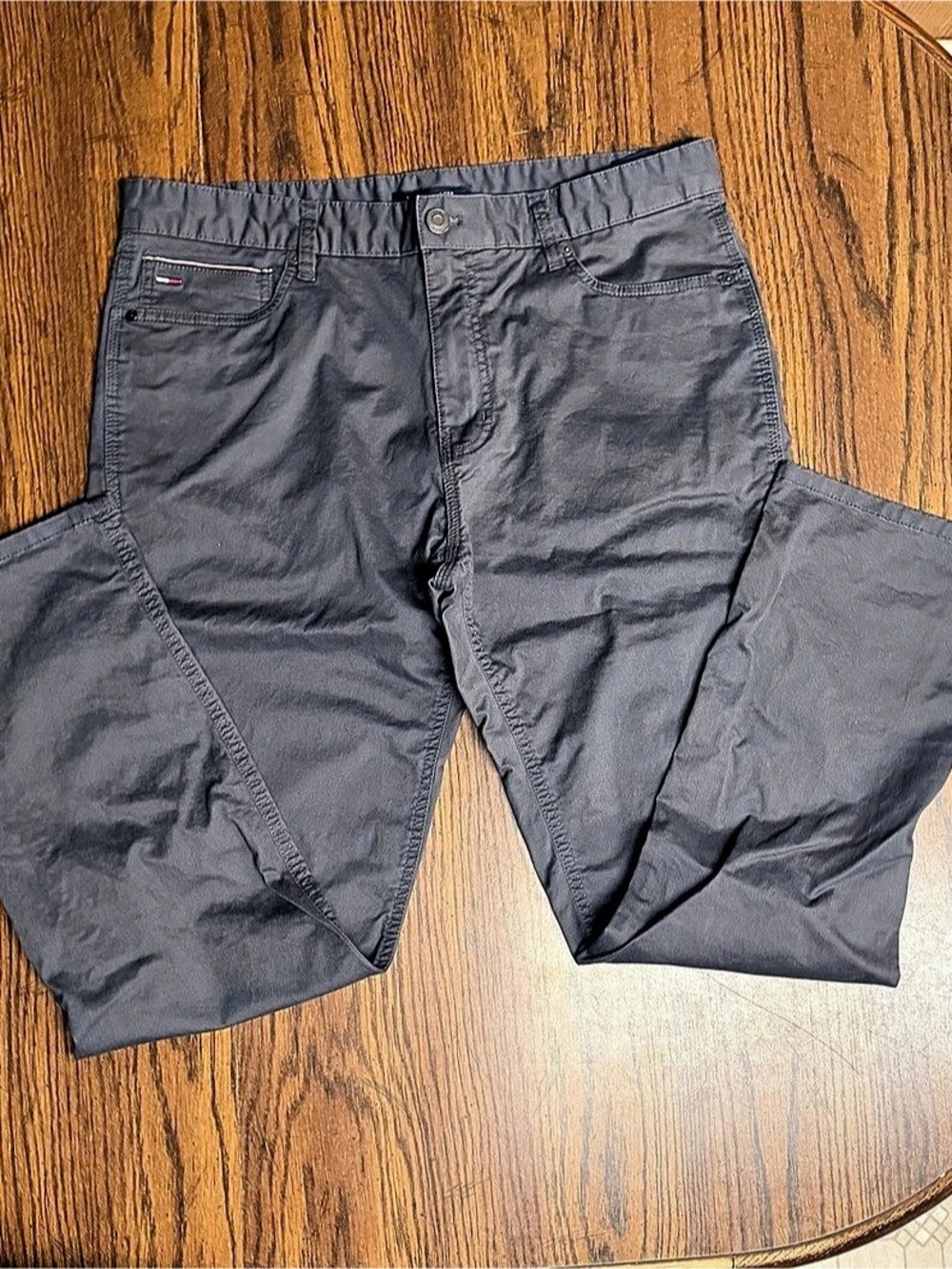 Tommy Hilfiger Performance Stretch 5-Pocket Chino Pants Grey 36x32